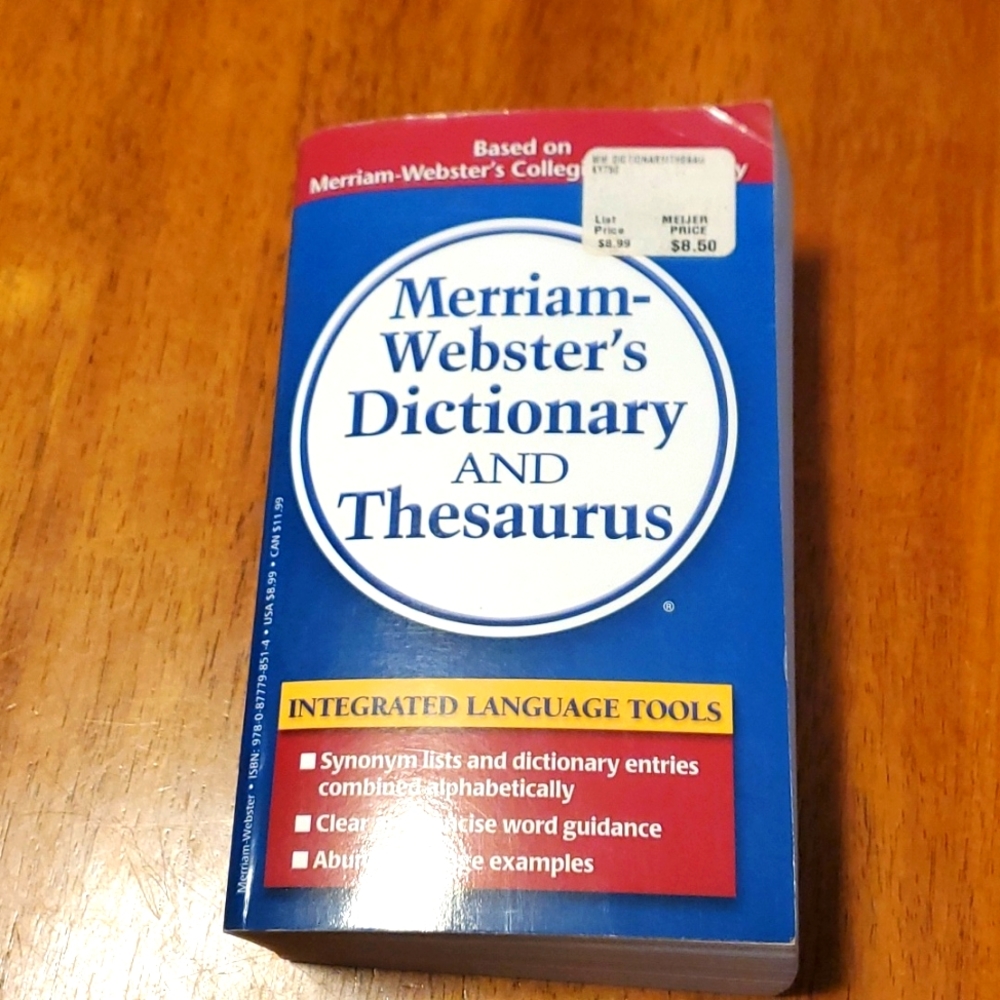 Merriam Webster's Dictionary and Thesaurus
